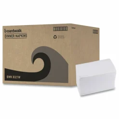 Boardwalk 1/8-Fold Dinner Napkins, 2-Ply, 15 x 17, White, 150/Pack, 20 Packs/Carton