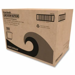 Boardwalk 1/4-Fold Lunch Napkins, 1-Ply, 12 x 12, White, 500/Pack, 6 Packs/Carton