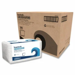 Boardwalk 1/4-Fold Lunch Napkins, 1-Ply, 12 x 12, White, 500/Pack, 6 Packs/Carton