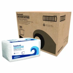 Boardwalk 1/4-Fold Lunch Napkins, 1-Ply, 12 x 12, White, 500/Pack