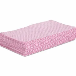 Boardwalk Foodservice Wipers, 12 x 21, Pink/White, 200/Carton
