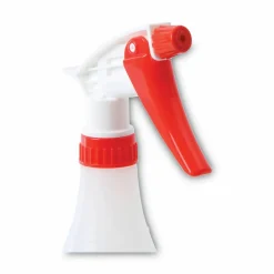Boardwalk General Purpose Plastic Bottle with Trigger Spray, 32 oz, Clear/Red, 3/Pack