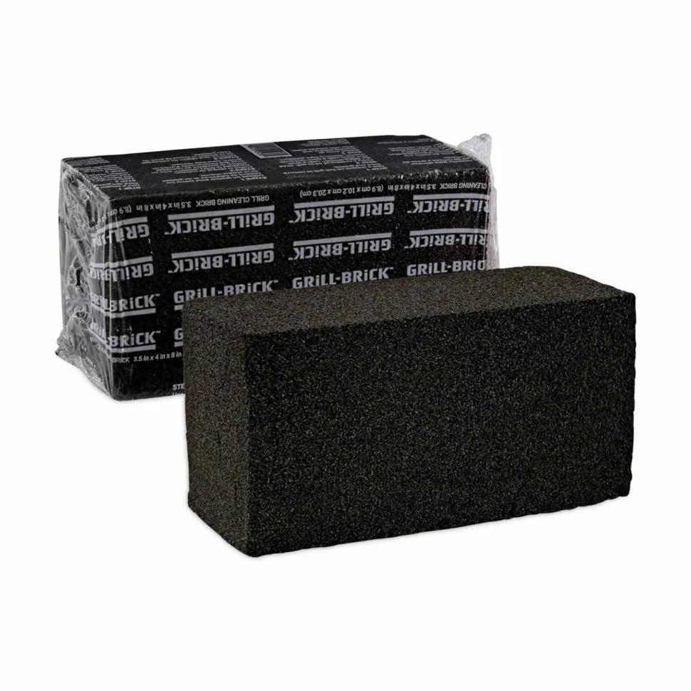 Boardwalk Grill Brick, 8 x 4, Black, 12/Carton