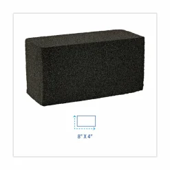 Boardwalk Grill Brick, 8 x 4, Black, 12/Carton