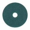 Boardwalk Heavy-Duty Scrubbing Floor Pads, 20" Diameter, Green, 5/Carton