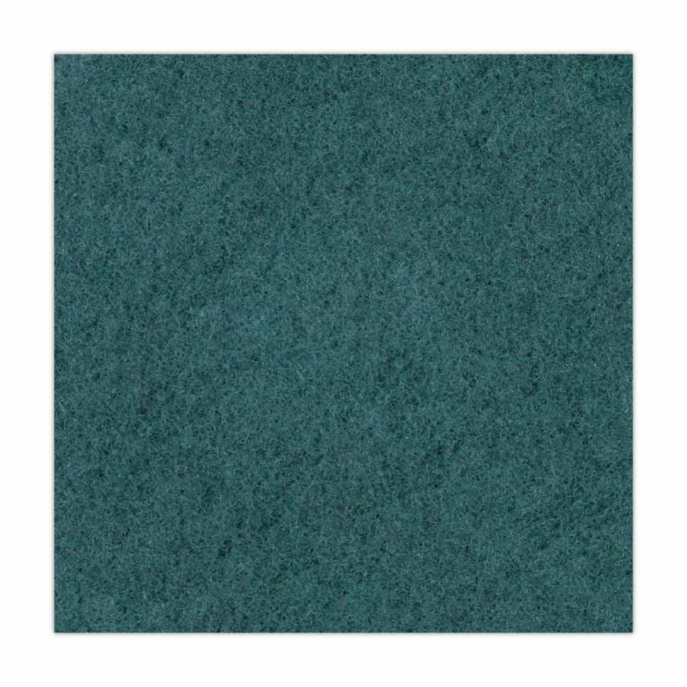 Boardwalk Heavy-Duty Scrubbing Floor Pads, 20" Diameter, Green, 5/Carton