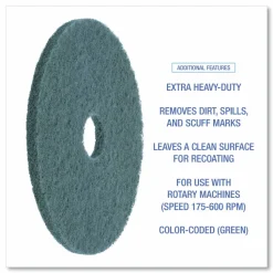 Boardwalk Heavy-Duty Scrubbing Floor Pads, 17