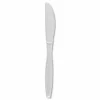 Boardwalk Heavyweight Polypropylene Cutlery, Knife, Plastic, White, 1,000/Carton
