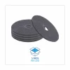Boardwalk High Performance Stripping Floor Pads, 17" Diameter, Black, 5/Carton