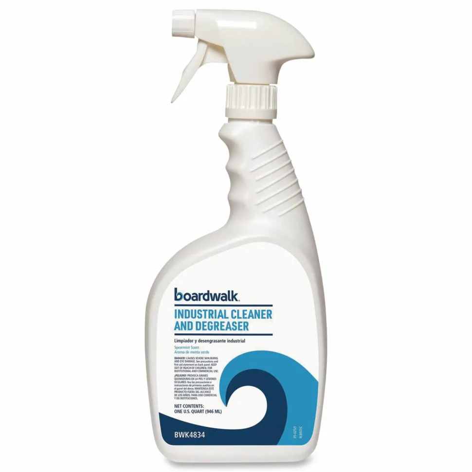 Boardwalk Industrial Cleaner and Degreaser, 32 oz Bottle, 12/Carton