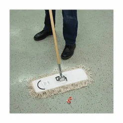 Boardwalk Industrial Dust Mop Head, Hygrade Cotton, 18 x 5, White