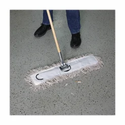 Boardwalk Industrial Dust Mop Head, Cotton, 24 x 3, White