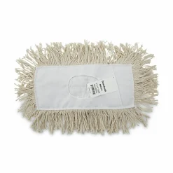 Boardwalk Industrial Dust Mop Head, Cotton, 12 x 5, White