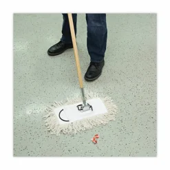 Boardwalk Industrial Dust Mop Head, Cotton, 12 x 5, White