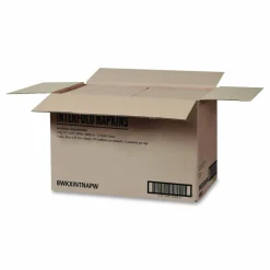 Boardwalk Interfold Dispenser Napkins, 1-Ply, 13 x 8.5, White, 500/Pack, 12 Packs/Carton