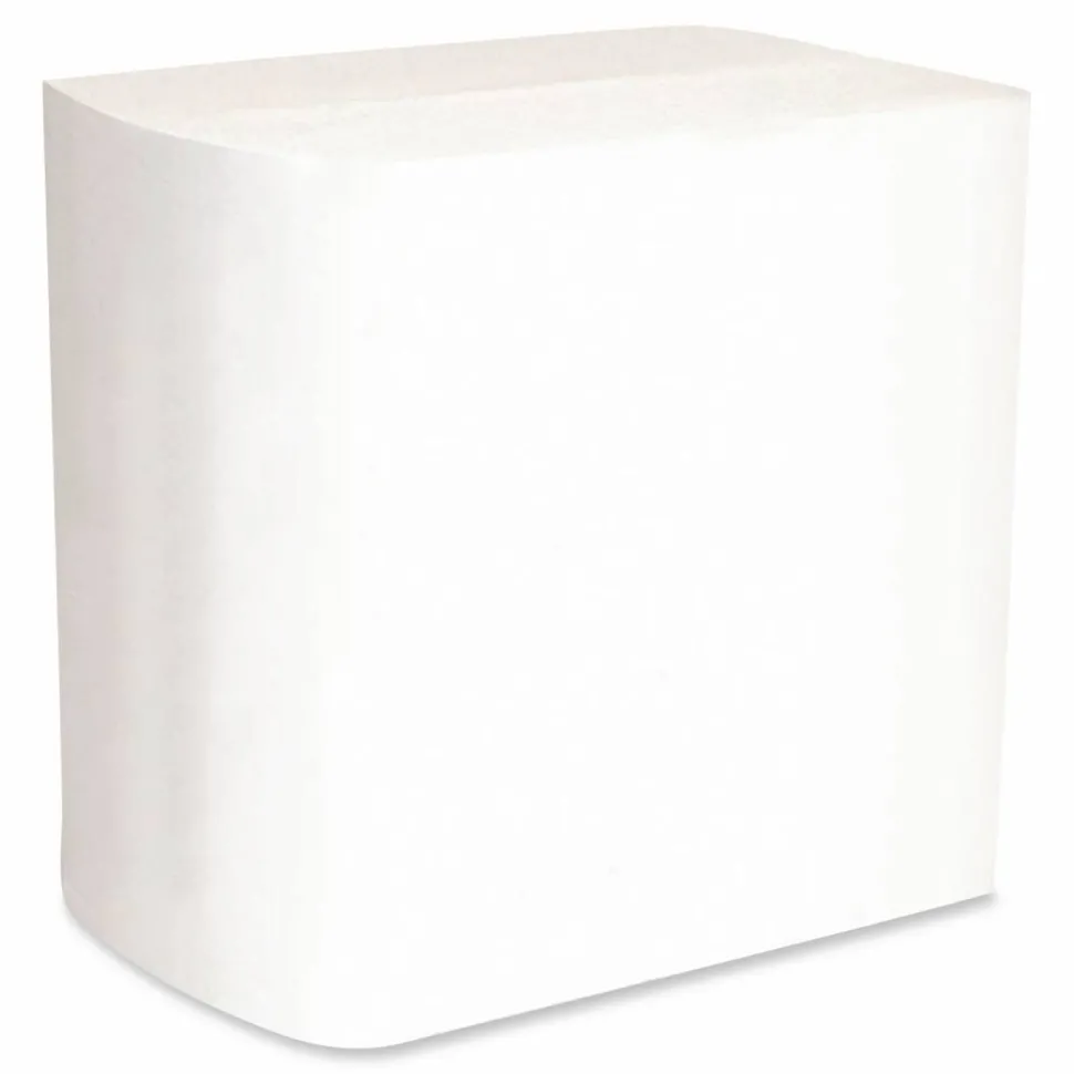 Boardwalk Interfold Napkins, 1-Ply, 8.8 x 6.3, White, 500/Pack, 12 Packs/Carton