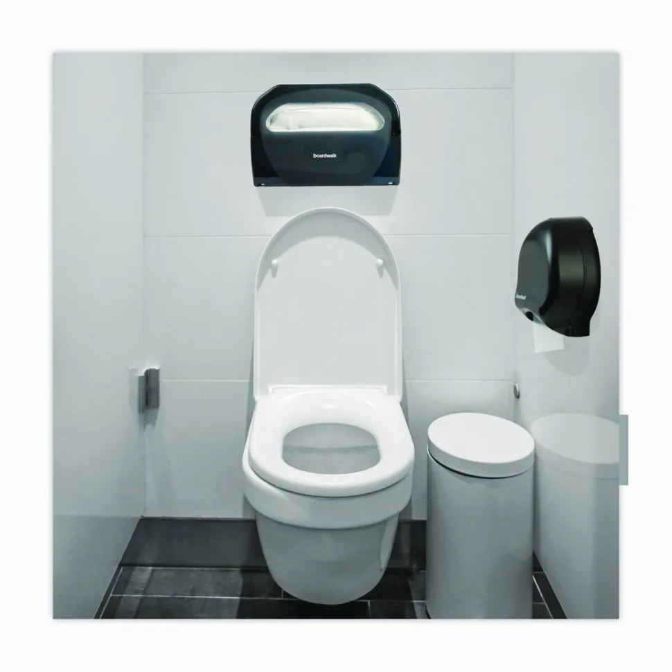 Boardwalk JRT Jr. Bath Tissue, Jumbo, Septic Safe, 1-Ply, 3.3" x 2,000 ft, White, 12 Rolls/Carton