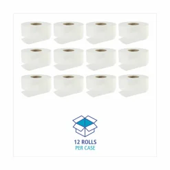 Boardwalk Jumbo Roll Bathroom Tissue, Septic Safe, 2-Ply, 3.2" x 525 ft, White, 12 Rolls/Carton