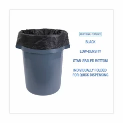 Boardwalk Linear Low Density Industrial Can Liners, 45 gal, 0.7 mil, 40