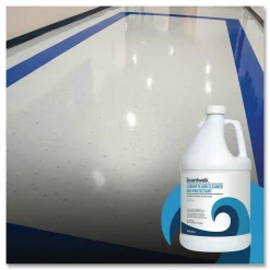Boardwalk Luxury Floor Cleaner and Protectant, Lemon Scent, 1 gal Bottle, 4/Carton