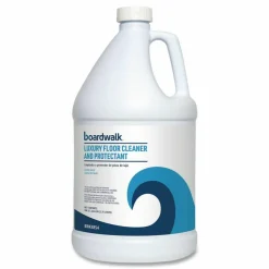 Boardwalk Luxury Floor Cleaner and Protectant, Lemon Scent, 1 gal Bottle, 4/Carton