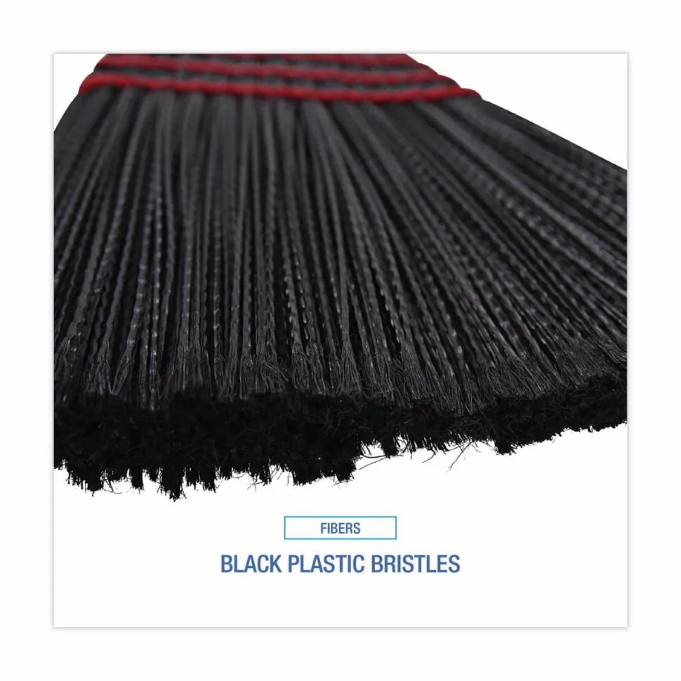 Boardwalk Maid Broom, Plastic Bristles, 54" Overall Length, Dozen