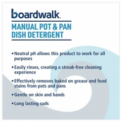 Boardwalk Manual Pot and Pan Dish Detergent, Fresh Breeze Scent, 5 gal Pail