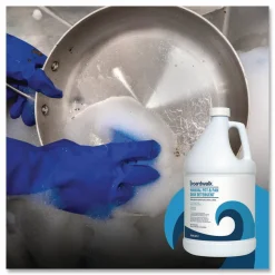 Boardwalk Manual Pot and Pan Dish Detergent, Fresh Breeze Scent, 1 gal Bottle, 4/Carton
