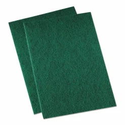 Boardwalk Medium-Duty Scouring Pad, 6 x 9, Green, 20/Carton