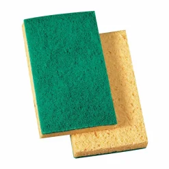 Boardwalk Medium-Duty Scrubbing Sponge, Individually Wrapped, 3.6 x 6.1, 0.75