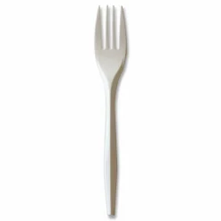 Boardwalk Mediumweight Polypropylene Cutlery, Fork, 5.51