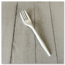 Boardwalk Mediumweight Polypropylene Cutlery, Fork, 5.51