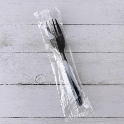 Boardwalk Mediumweight Wrapped Polypropylene Cutlery, Fork, Plastic, Black, 1,000/Carton