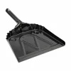 Boardwalk Metal Dust Pan, 12 x 14, 5" Handle, 20-Gauge Steel, Black