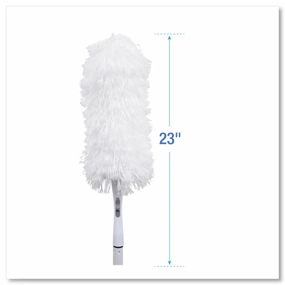 Boardwalk MicroFeather Washable Microfiber Duster, 23" Plastic Handle