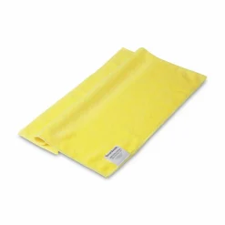 Boardwalk Microfiber Cleaning Cloths, 16 x 16, Yellow, 24/Pack