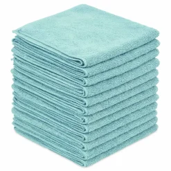Boardwalk Microfiber Cleaning Cloths, 12 x 12, Blue, 12/Pack