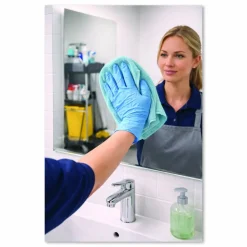 Boardwalk Microfiber Cleaning Cloths, 12 x 12, Blue, 12/Pack