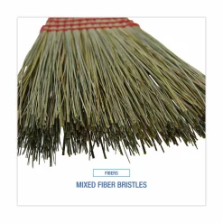 Boardwalk Mixed Fiber Maid Broom, Mixed Fiber Bristles, 55