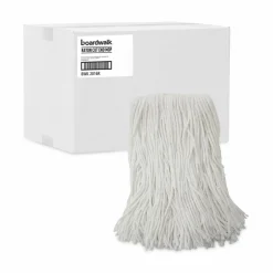 Boardwalk Mop Head, Value Standard Head, Rayon Fiber, Cut-End, #16, White, 12/Carton