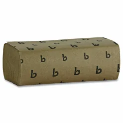 Boardwalk Multifold Paper Towels, 1-Ply, 9 x 9.45, Natural, 250/Pack, 16 Packs/Carton
