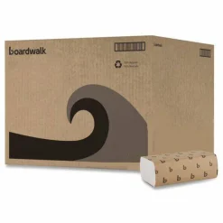 Boardwalk Multifold Paper Towels, 1-Ply, 9 x 9.45, White, 250 Towels/Pack, 16 Packs/Carton