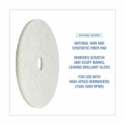 Boardwalk Natural Burnishing Floor Pads, 20