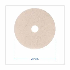 Boardwalk Natural Hog Hair Burnishing Floor Pads, 20