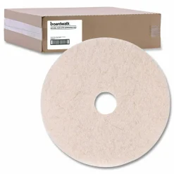Boardwalk Natural Hog Hair Burnishing Floor Pads, 19