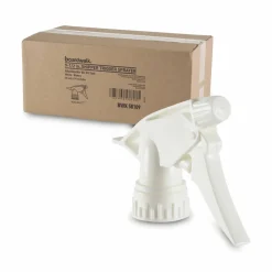 Boardwalk Non-Leaking Trigger Sprayer 300ES, 9.5" Tube, Fits 32 oz Bottles, White, 24/Carton