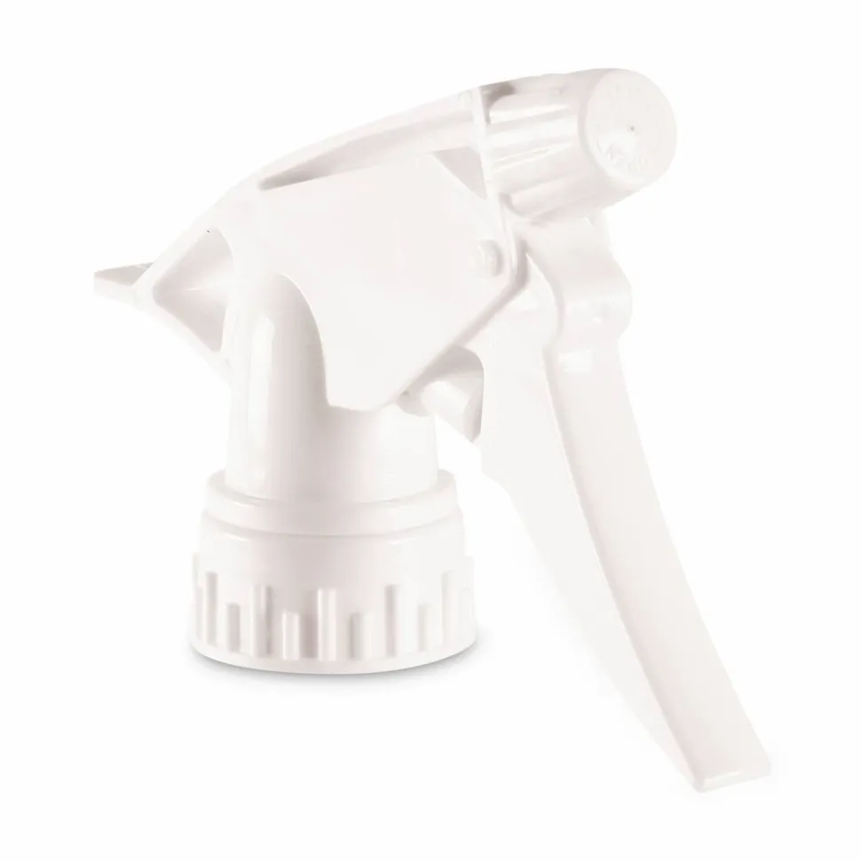Boardwalk Non-Leaking Trigger Sprayer 300ES, 9.5" Tube, Fits 32 oz Bottles, White, 24/Carton