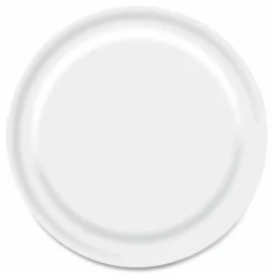 Boardwalk Paper Dinnerware, Plate, 6" dia, White, 1,000/Carton