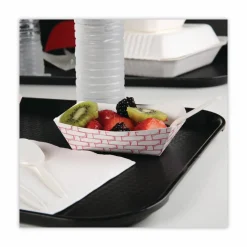 Boardwalk Paper Food Baskets, 1 lb Capacity, Red/White, 1,000/Carton