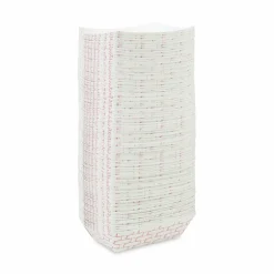 Boardwalk Paper Food Baskets, 2.5lb Capacity, Red/White, 500/Carton